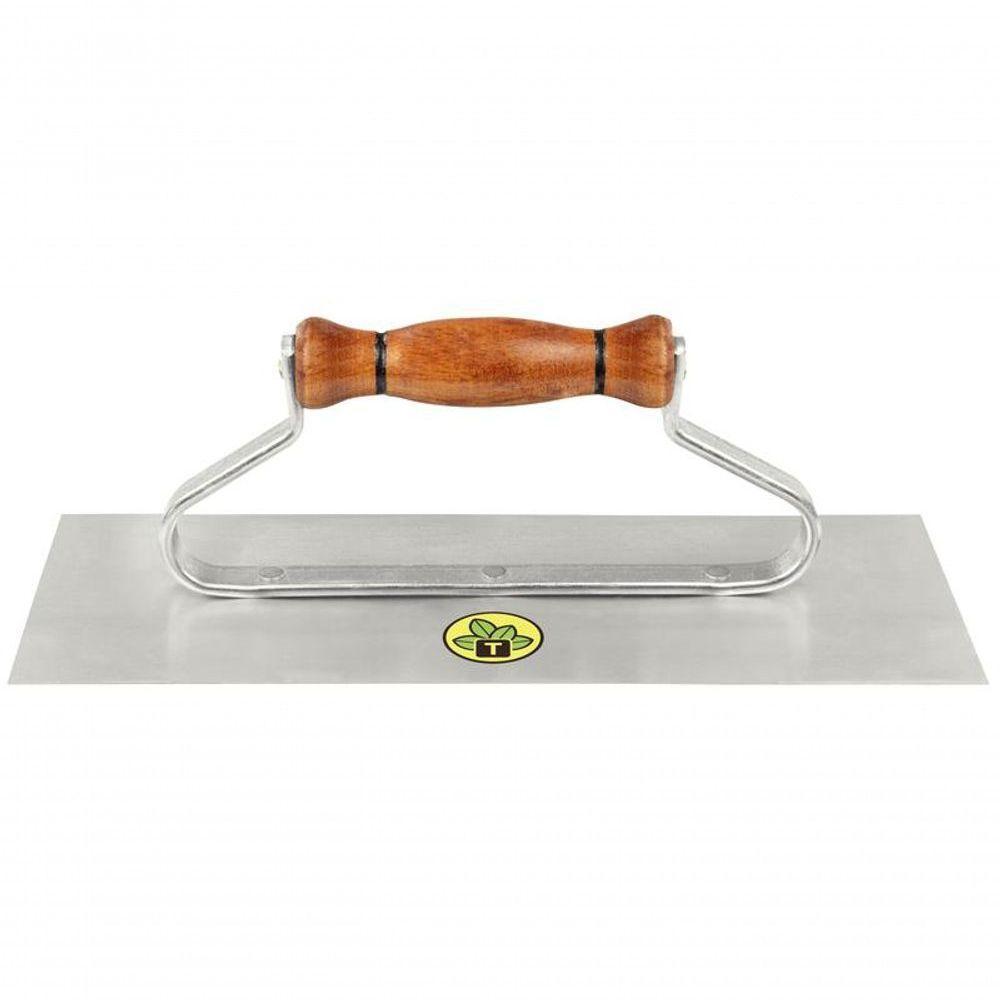 Desempenadeira Para Gesso De Base Lisa Tramontina Sem Dentes Com Cabo De Madeira - 1