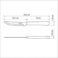 Faca Para Churrasco Tramontina Inox Leme Vermelho 4 - 2