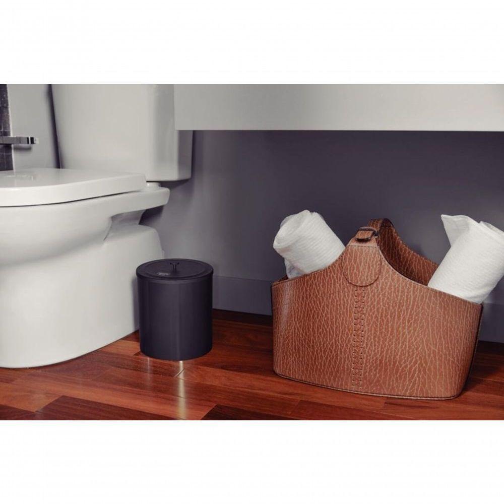 Lixeira Tramontina útil Aço Inox Acabamento Escovado Com Revestimento Black Matte 5 Litros - 2