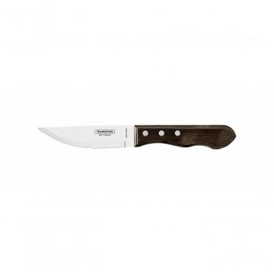 Faca De Churrasco Jumbo Tramontina 5 Cabo Polywood Castanho