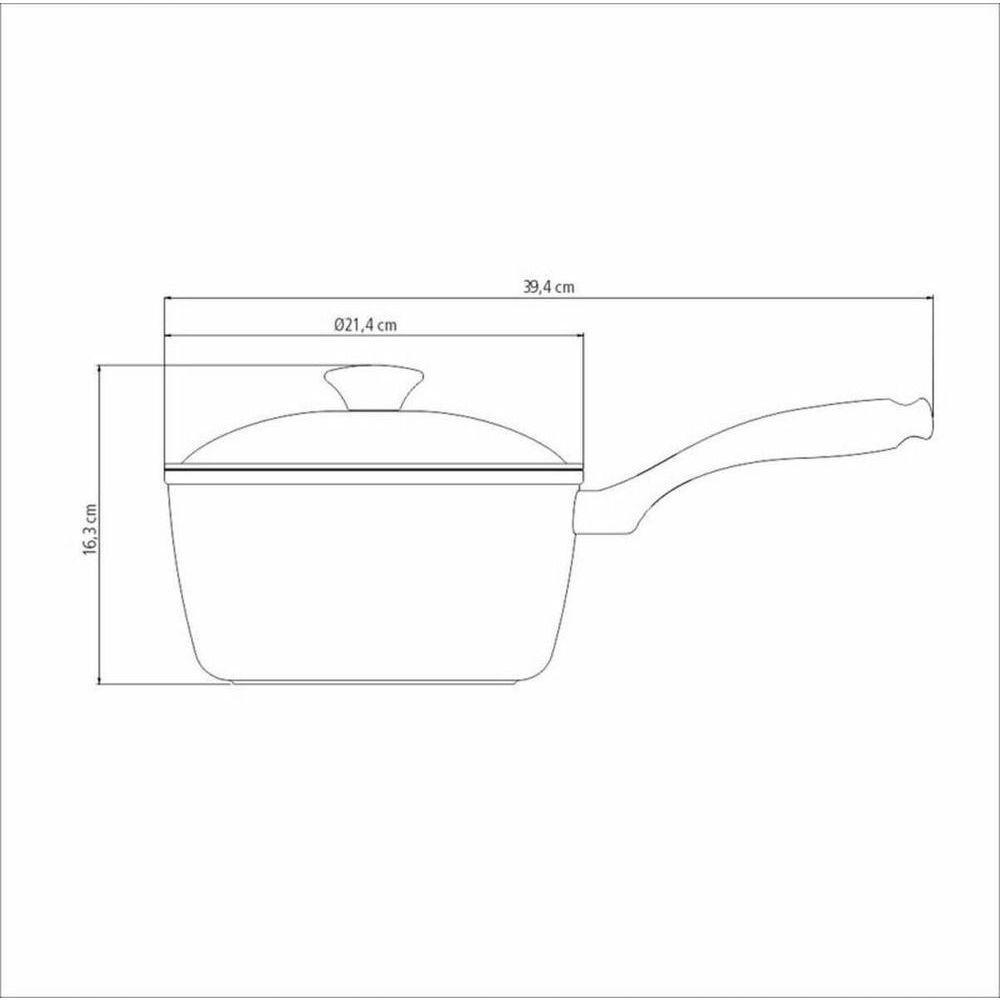Panela Tramontina Lyon Em Alumínio Com Revestimento Starflon Azul Elementar 20cm - 3