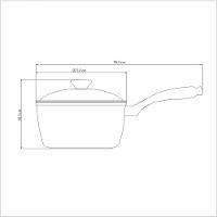 Panela Tramontina Lyon Em Alumínio Com Revestimento Starflon Azul Elementar 20cm - 3