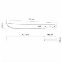 Facão Para Mato Tramontina 16" Aço Carbono Cabo Preto - 3