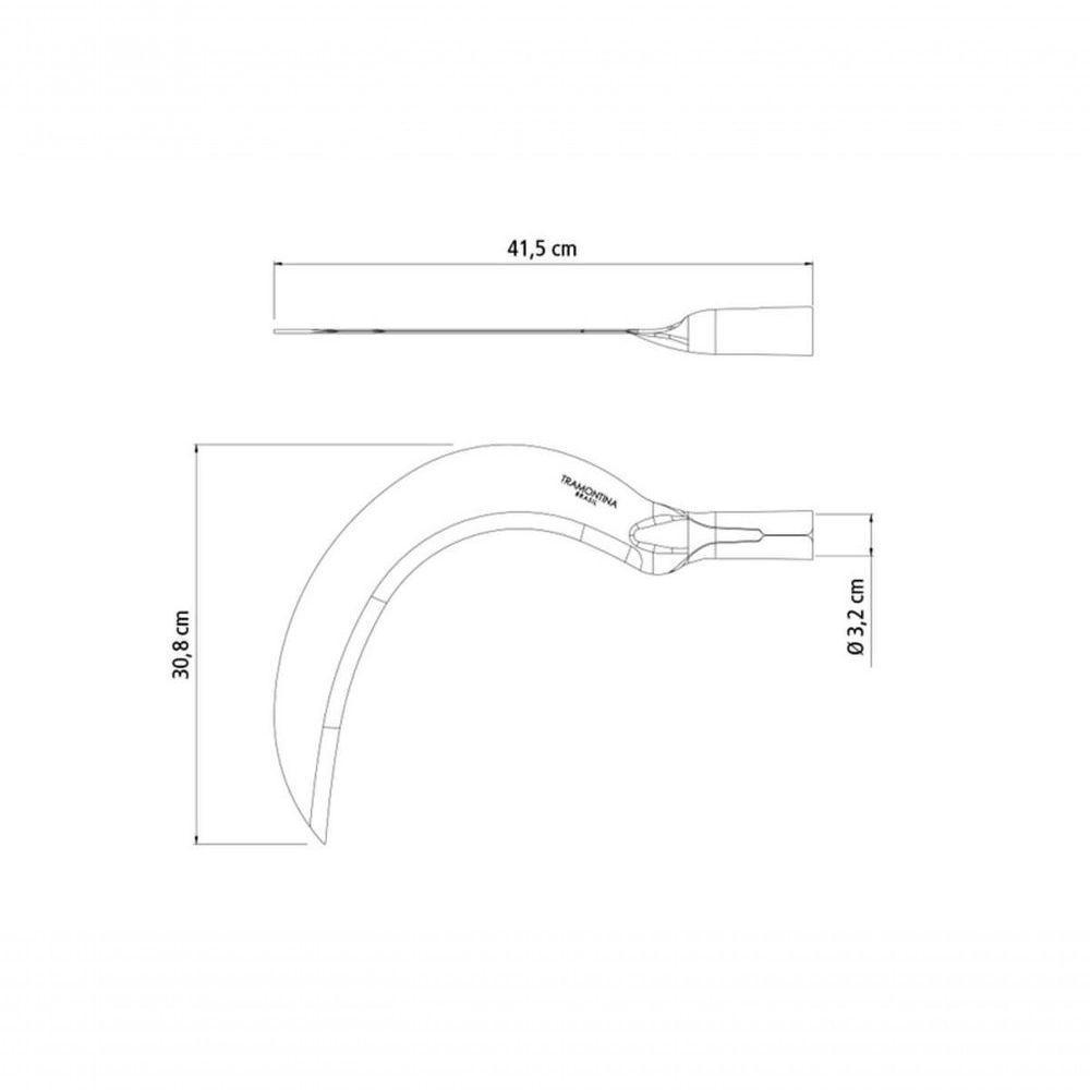 Foice Aberta Tramontina Em Aço Sem Cabo - 2
