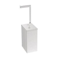 Lixeira Tramontina Luz Slim Em Inox Com Suporte Para Papel Higiênico 5,5 L - 1