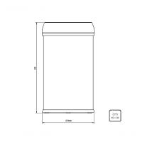 Lixeira Tramontina Friuli Em Aço Inox Com Acabamento Escovado Sem Tampa 65 L - 4
