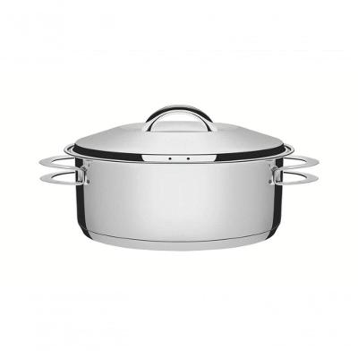 Caçarola Rasa Tramontina Solar 24cm Em Aço Inox