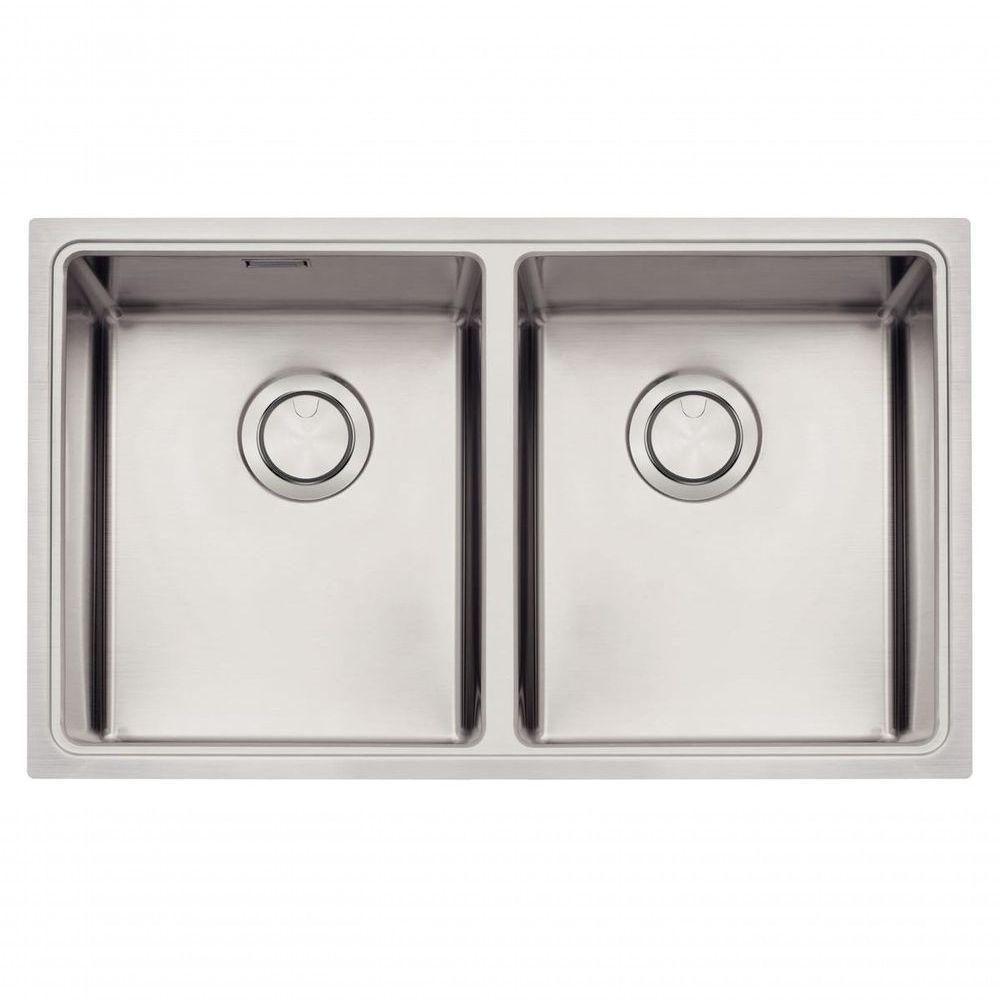 Cuba Dupla Tramontina Quadrum 2c 34 Em Inox Acabamento Acetinado Design Collection - 1