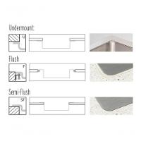 Cuba Dupla Tramontina Quadrum 2c 34 Em Inox Acabamento Acetinado Design Collection - 2