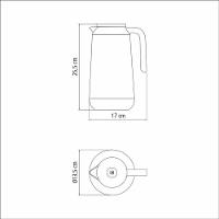 Bule Térmico Tramontina Exata Lilás 1 Litro Em Aço Revestido - 5