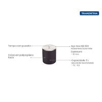 Lixeira Tramontina útil Com Tampa Em Inox Com Acabamento Acetinado 5 Litros - 3