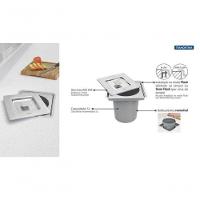 Lixeira De Embutir Tramontina Clean Square Em Aço Inox Com Balde Plástico 5 L - 3