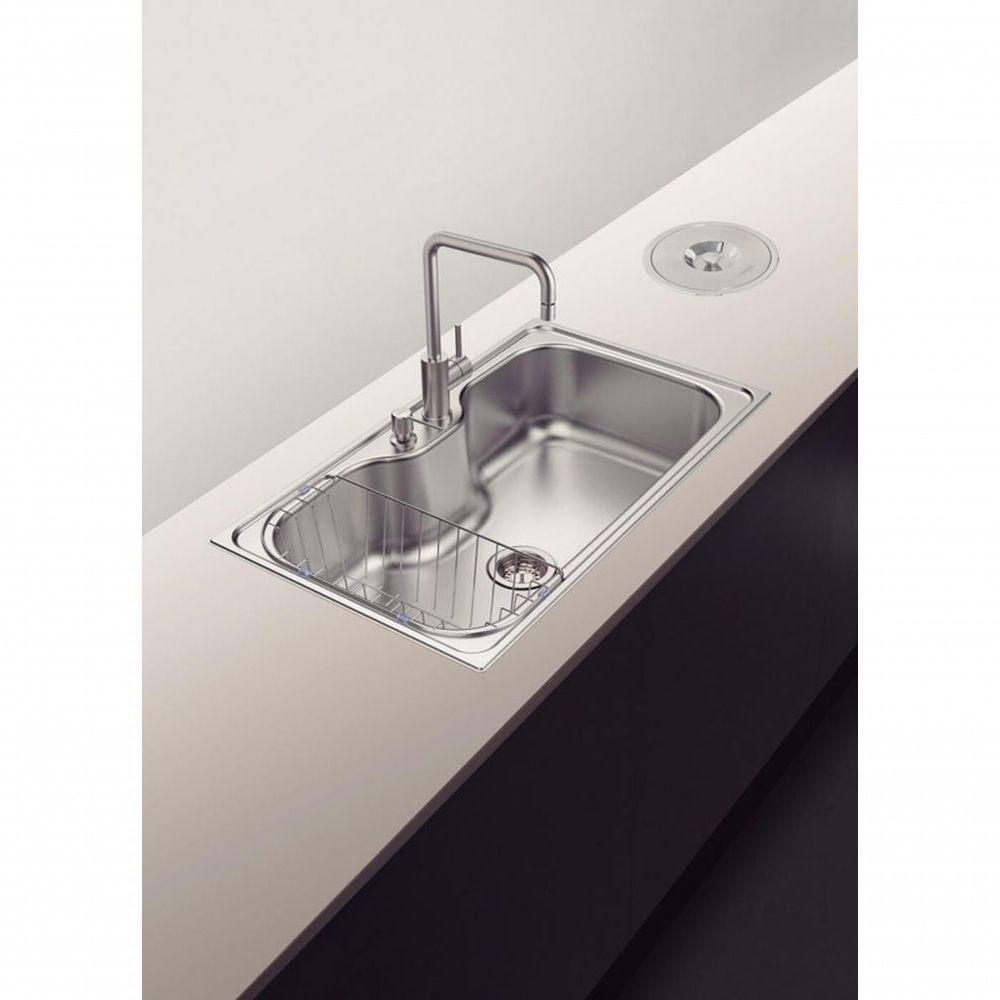 Cuba De Sobrepor Tramontina Morgana Maxi 78 Fx Inox Acabamento Escovado 86x50cm Completa Com Acessórios - 2