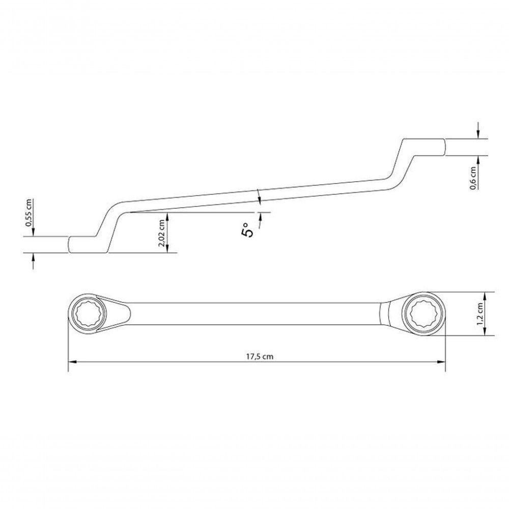 Chave Estrela Tramontina Master 6x7mm Corpo Em Aço Especial Cromado - 2