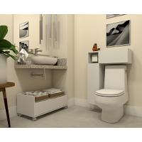 Gabinete De Banheiro Com Rodízios 80 Cm Fgl2608 Branco - 5