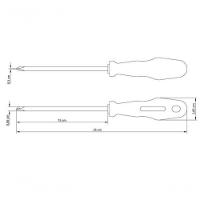 Chave De Fenda Tramontina Master Yellow 1-4x6 Com Ponta Cruzada - 2