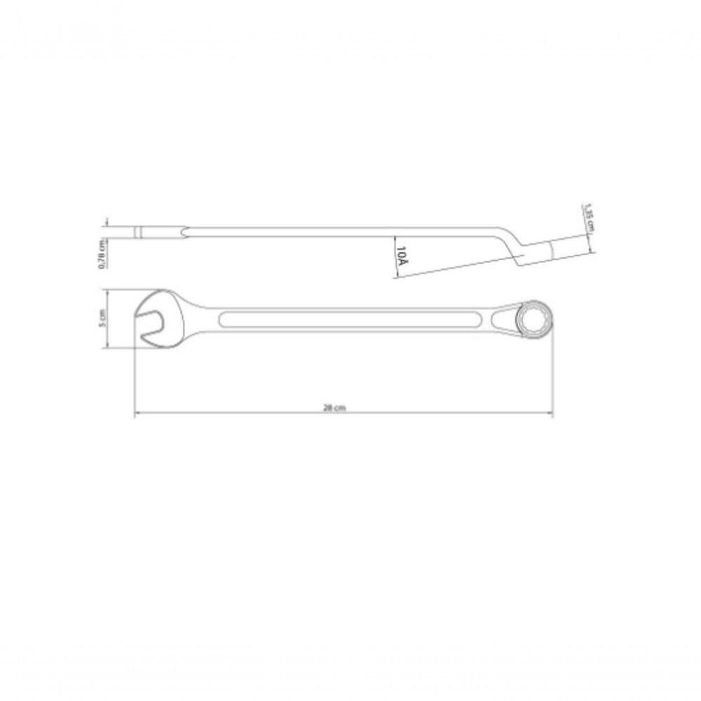 Chave Combinada 22mm Tramontina Master Com Pescoço Corpo Forjado Em Aço Especial Cromado - 3