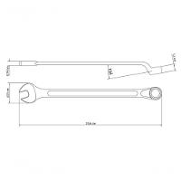 Chave Combinada Tramontina Master 25-32" Com Corpo Forjado Em Aço Especial Cromado - 3