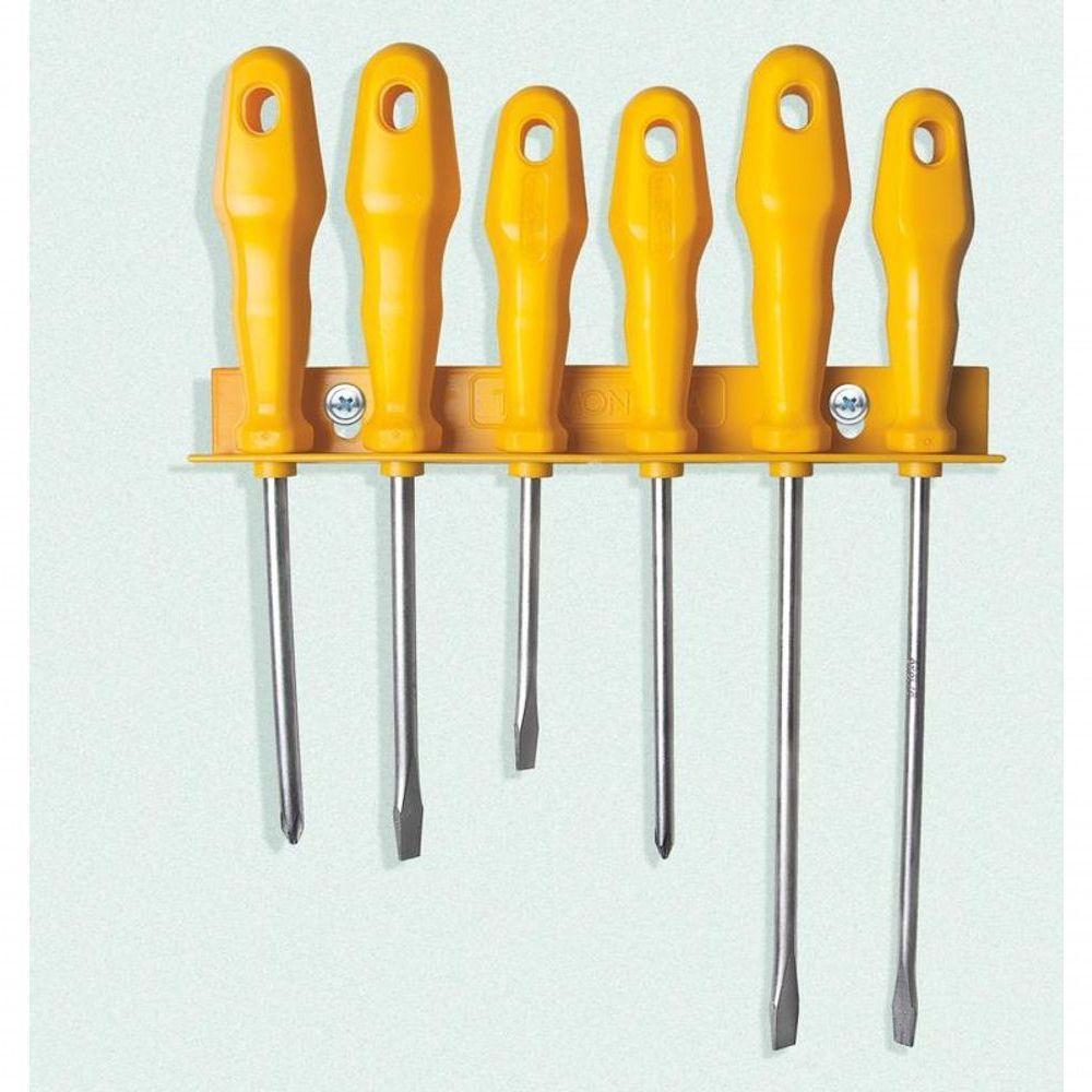 Jogo De Chaves De Fenda Tramontina Master Yellow 6 Peças Com Suporte - 3