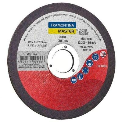 Disco De Corte Tramontina Master 4.1-2" Para Aços E Metais