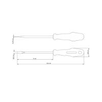 Chave De Fenda Tramontina Master Yellow Com Ponta Chata 1-4x6" - 3