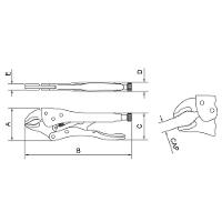 Alicate De Pressão Mordente Curvo 10" Tramontina Pro - 2