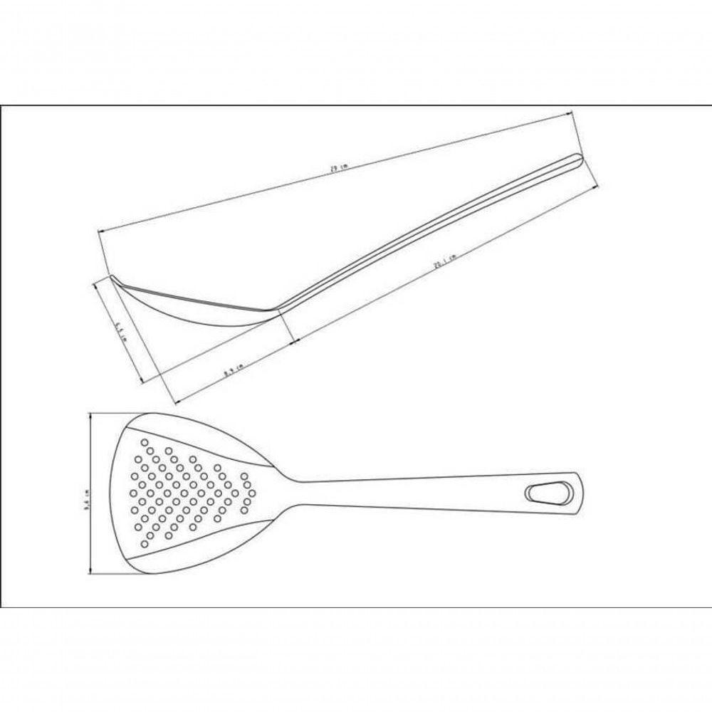 Espumadeira Tramontina Ability 29,9cm Em Nylon Preta - 2
