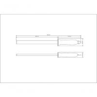 Chaira Tramontina Profio Diamantada Em Aço Inox Com Superfície Diamantada E Cabo Em Abs 10" - 3