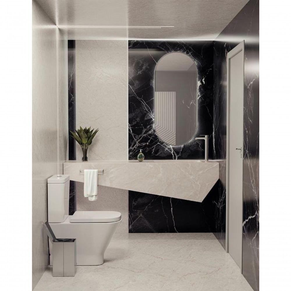 Lixeira Tramontina Luz Slim Swivel Em Aço Inox Com Acabamento Acetinado 5,5 Litros - 2