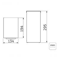 Lixeira Tramontina Luz Slim Swivel Em Aço Inox Com Acabamento Acetinado 5,5 Litros - 3