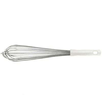 Batedor Manual Tramontina Profissional Em Aço Inox Com Cabo Em Polipropileno Branco 45 Cm