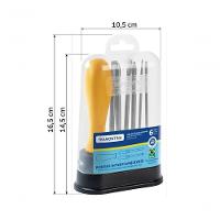 Jogo De Chaves De Fenda Tramontina 6 Peças Com Pontas Intercambiáveis - 5