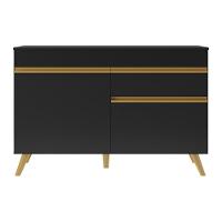 Gabinete Banheiro 2 Portas E 1 Gav Retrô 70cm Mp5025 Preto - 6