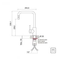 Monocomando Tramontina Angolare Em Inox Com Acabamento Acetinado E Bica Articulada - 2