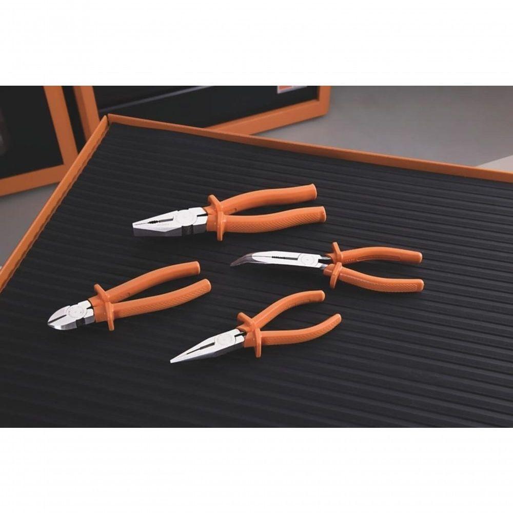 Alicate Meia Cana Bico Longo Curvo Isolado 1.000 V 8" Tramontina Pro - 2