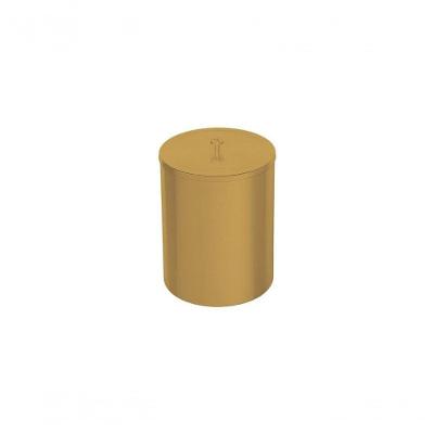 Lixeira Tramontina útil Aço Inox Acabamento Escovado Com Revestimento Gold Matte 5 Litros