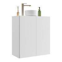 Gabinete Banheiro 2 Portas Suspenso 63Cm Multimóveis V5007 Branco Branco - 1