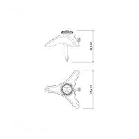 Aspersor Estático Tramontina Com Base De Apoio E Pontalete Para Engate Rápido - 4