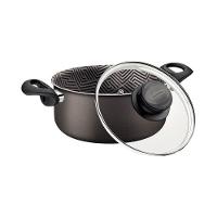 Caçarola Tramontina Paris Alumínio Em Antiaderente Chumbo Com Tampa De Vidro 22cm - 3