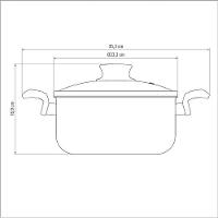 Caçarola Tramontina Paris Alumínio Em Antiaderente Chumbo Com Tampa De Vidro 22cm - 5