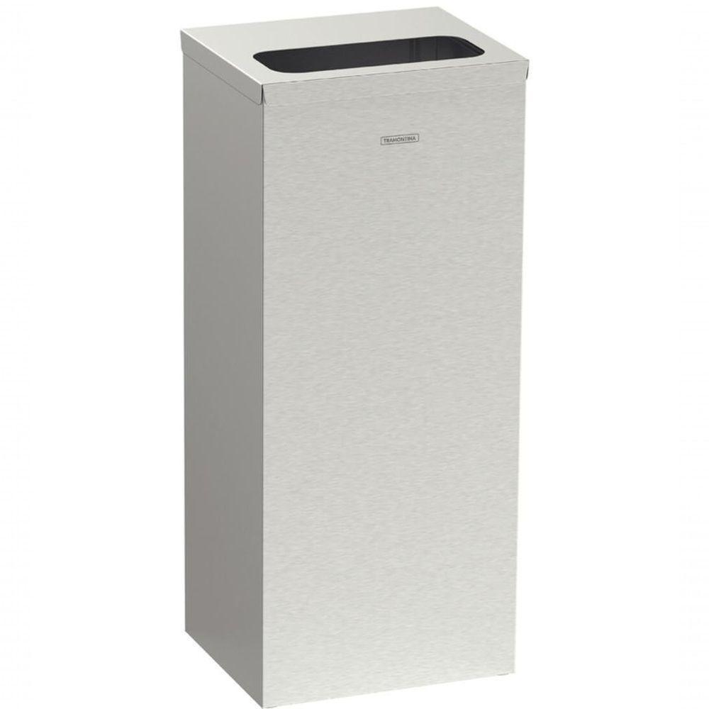 Lixeira Inox Tramontina Square Com Acabamento Acetinado 50 Litros - 1