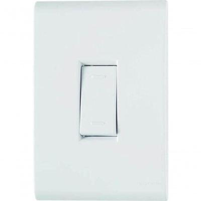 Conjunto 4x2 1 Interruptor Paralelo Tramontina Liz 10 A 250 V Branco