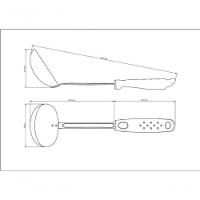 Concha Tramontina Utilitá 30,8cm Em Aço Inox Branca - 2