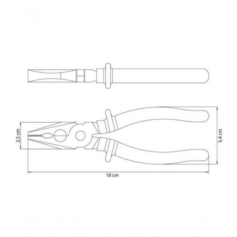 Alicate Universal 7" Tramontina Em Aço Especial Com Empunhadura Injetada - 2