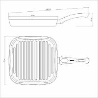 Bistequeira Tramontina Paris 28cm Em Alumínio Com Revestimento Antiaderente Preta - 4