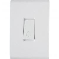 Conjunto 4x2 1 Pulsador Campainha Tramontina Liz 10 A 250 V Branco - 1