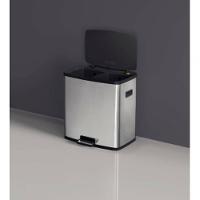 Lixeira Tramontina Octos Em Inox Com 2 Baldes Removíveis E Pedal 15+15 Litros - 2