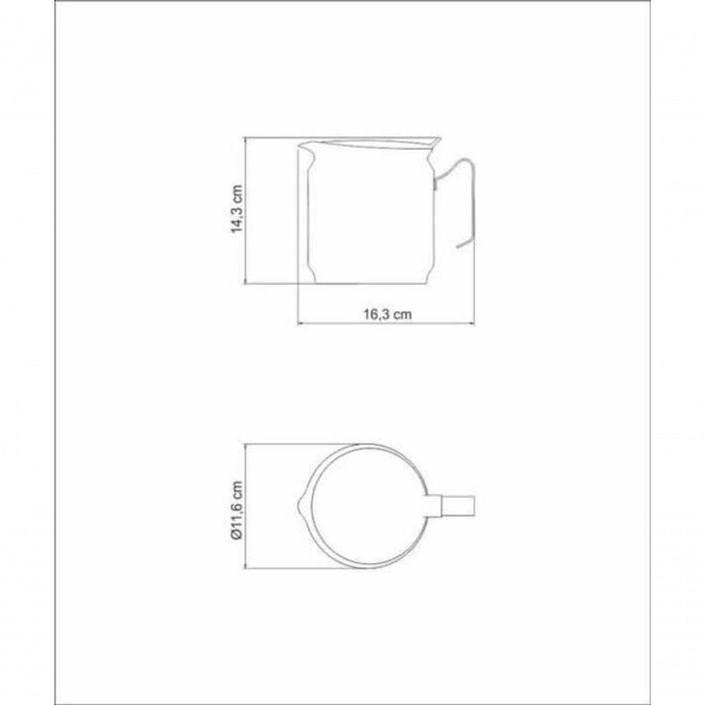 Bule Tramontina Para Café E Leite 1,27 Litros Em Aço Inox - 4