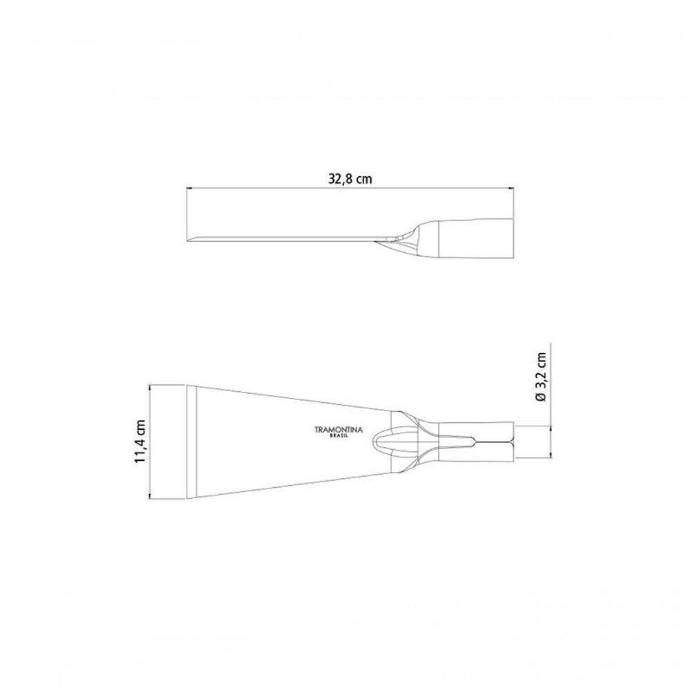 Cavadeira Reta Grande Tramontina Em Aço Sem Cabo - 3