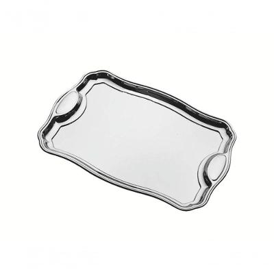 Bandeja Retangular Tramontina Classic 34 X 24cm Em Aço Inox Com Alça